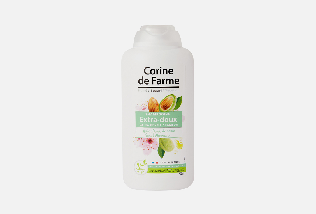 цена Шампунь мягкий с маслом миндаля CORINE DE FARME Sweet Almond Oil 500 мл