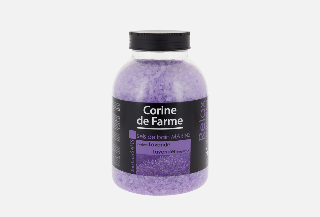 Соли для ванн морские Лаванда CORINE DE FARME Lavender 1.3 кг соли для ванн морские лаванда corine de farme lavender 1300 гр