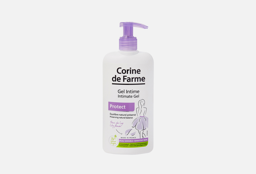гель для интимной гигиены ультрамягкий corine de farme intimate gel soft 250 мл Гель для интимной гигиены с пребиотиками CORINE DE FARME Intimate gel Protect 250 мл