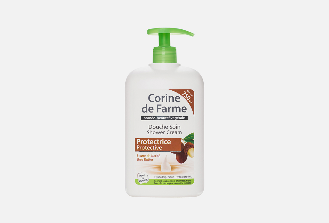 Гель для душа Каритэ CORINE DE FARME Beurre de Karité 750 мл