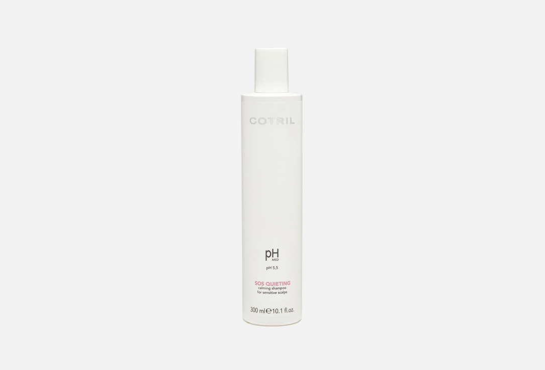 Успокаивающий шампунь для чувствительной кожи головы COTRIL PH MED Sos Queting Shampoo 300 мл успокаивающий шампунь для чувствительной кожи головы natural tech calming shampoo шампунь 250мл