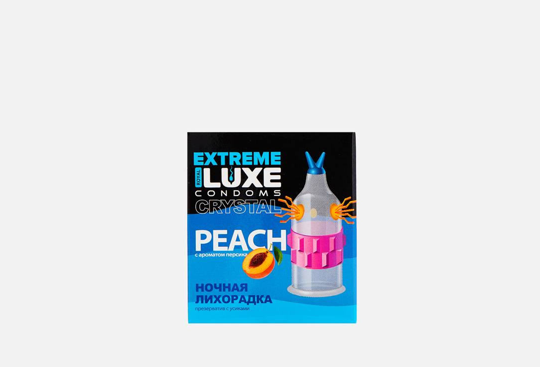 Стимулирующий презерватив с ароматом персика Luxe EXTREME Ночная Лихорадка (Персик) 
