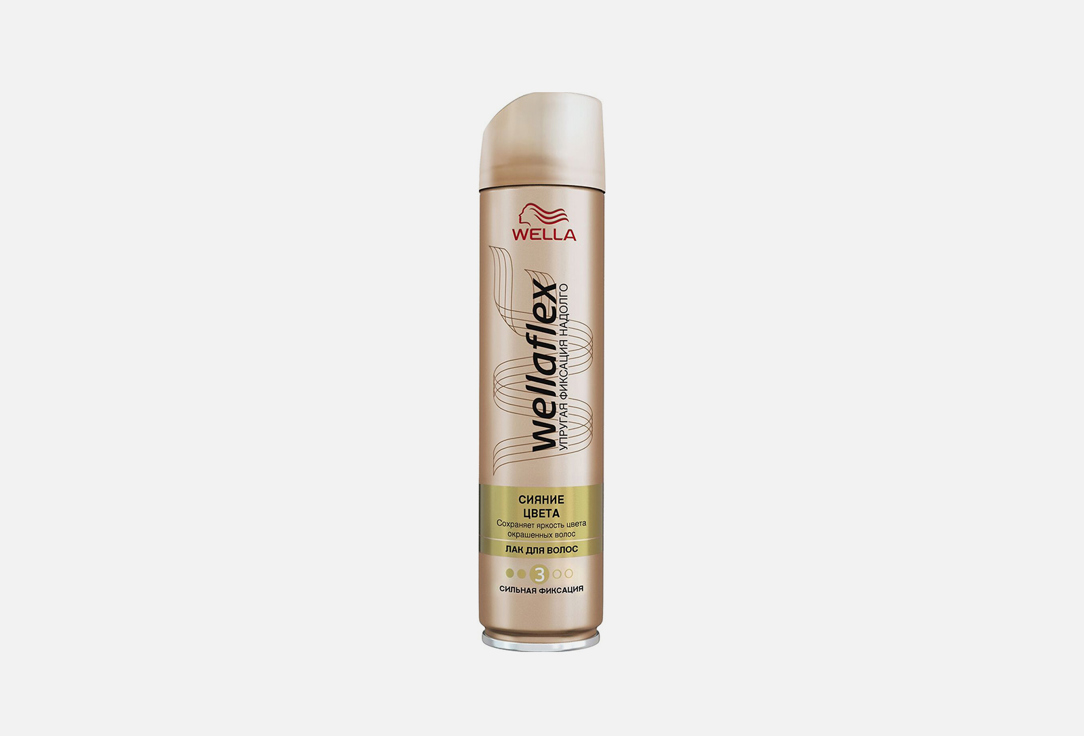 Лак для волос сильной фиксации WELLA Wellaflex Сияние цвета 250 мл wella wellaflex sensitive haarspray