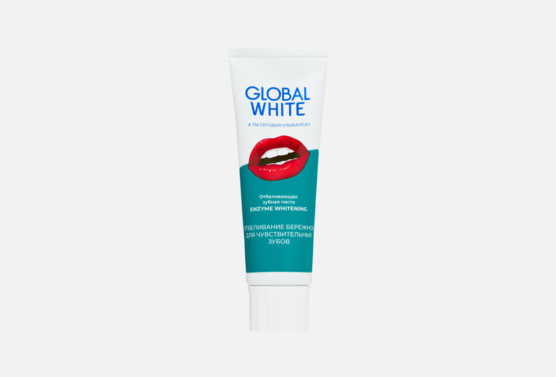 

Отбеливающая зубная паста для чувствительных зубов GLOBAL WHITE, Whitening ENZYME 1 шт