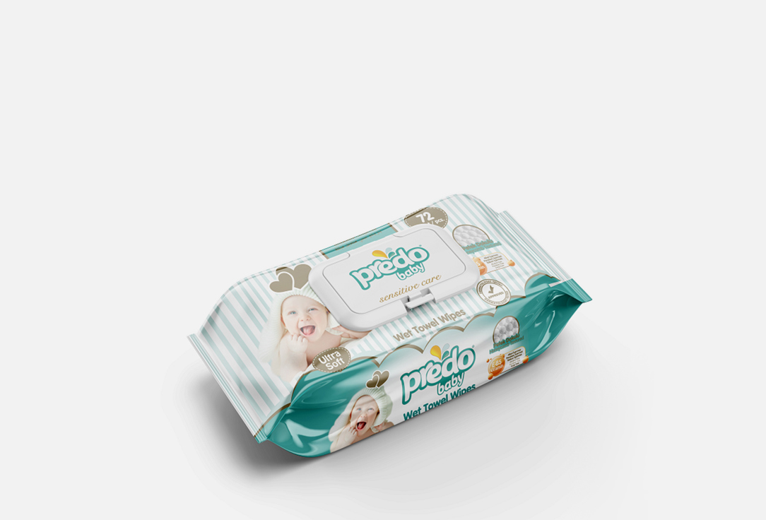 

Влажные салфетки 72 шт. PREDO BABY, Wet Towel Wipes 72 шт