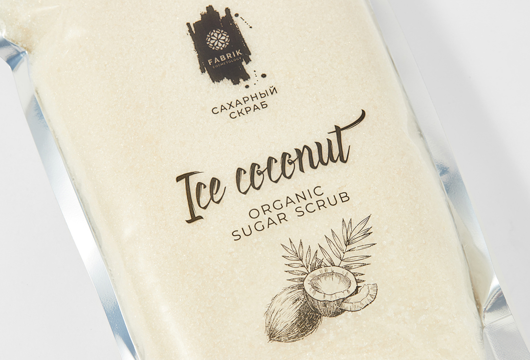 

Сахарный скраб для тела FABRIK COSMETOLOGY, Ice coconut 320 мл