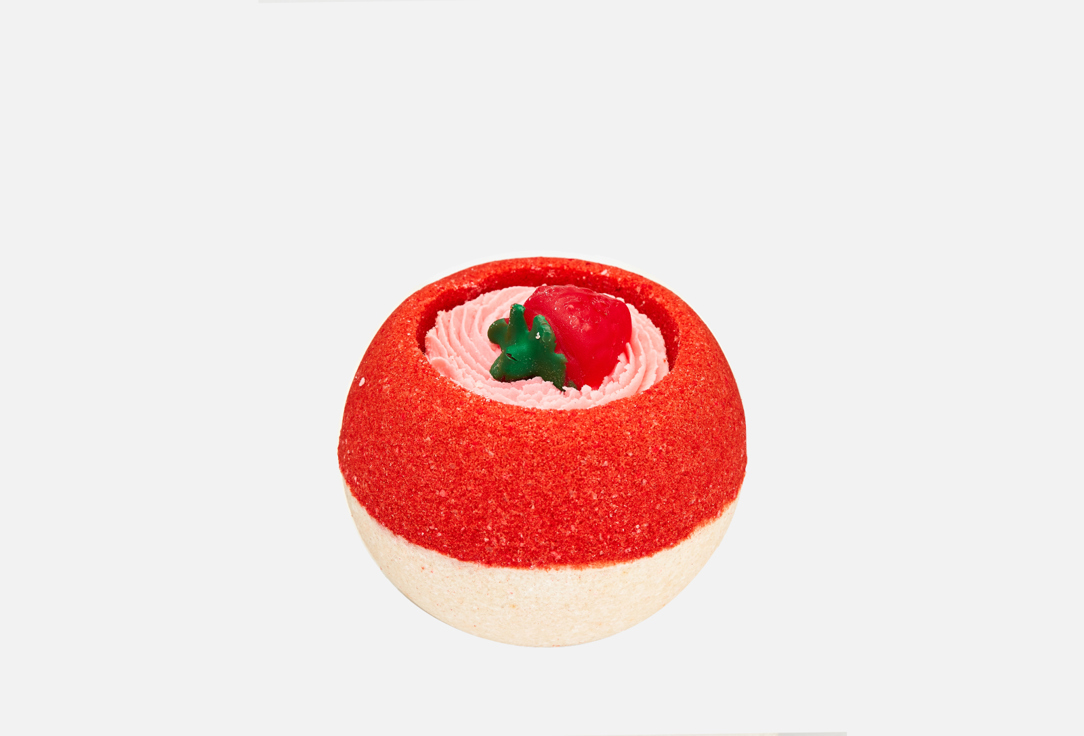 Супербомба для ванны FABRIK COSMETOLOGY Strawberries with cream 1 шт конфеты н глаз сладкий снег клубника со сливками 85г витек