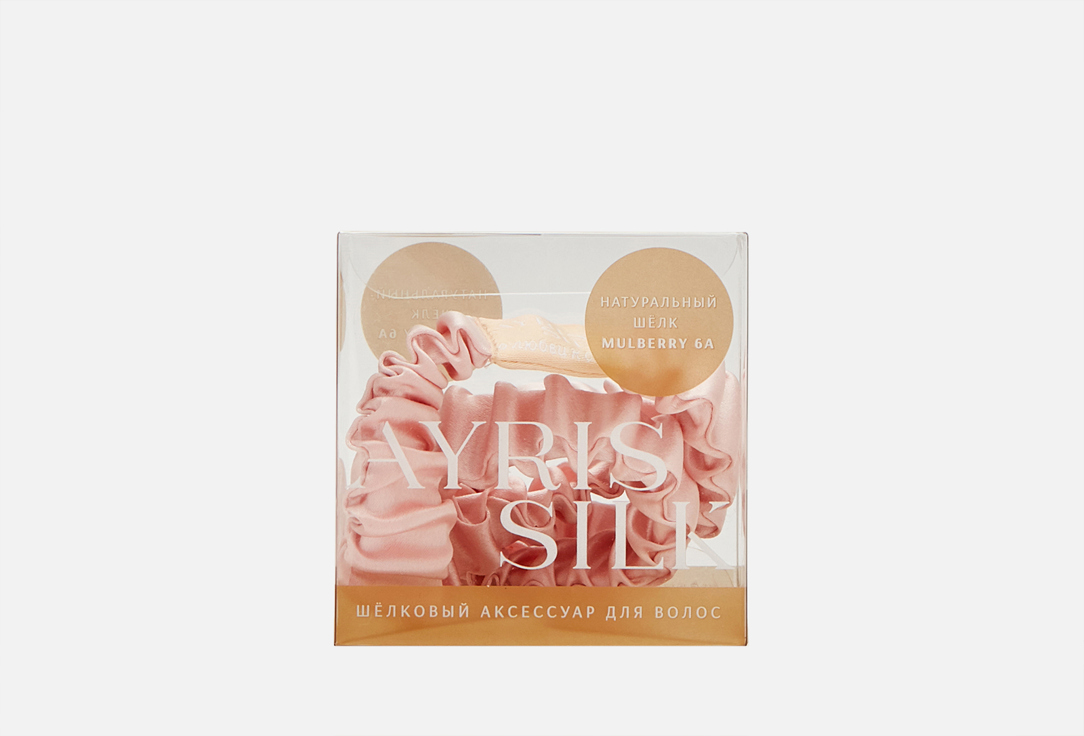 Изображение товара Шелковая повязка на голову AYRIS SILK розовая пудра