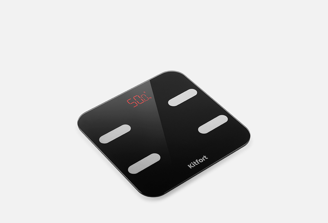 Изображение товара Электронные напольные весы Kitfort КТ-806 с биоимпедансным анализом и управлением через смартфон