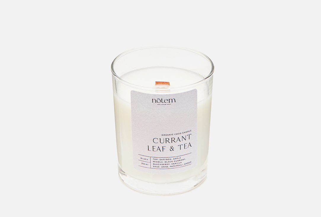 Свеча в стакане NOTEM Aroma Candle | Currant leaf & tea 300 г женская парфюмерия you black currant leaf