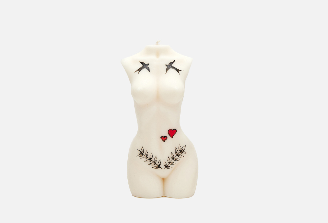 

Свеча формовая NOTEM, Принт, Tattoo Femme candle | Swallows 250 г