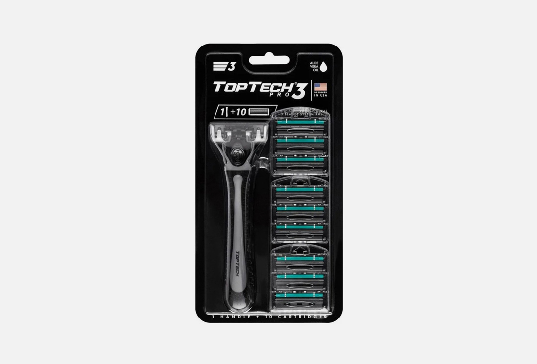 

бритва и сменные кассеты TOPTECH, Razor 3 1 шт