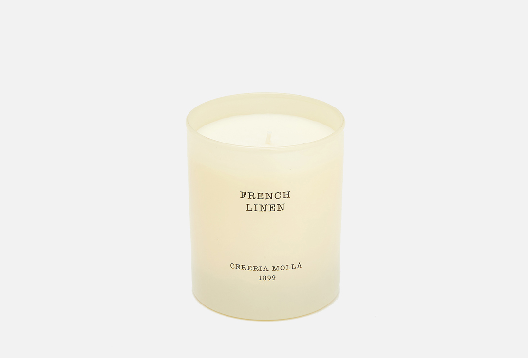 Аромасвеча CERERIA MOLLA French Linen 230 г ароматическая свеча cereria molla bois de santal imperial 230 гр