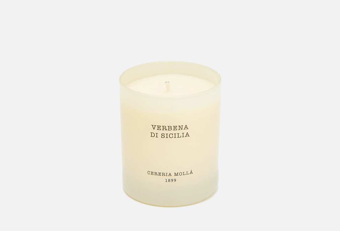 Аромасвеча CERERIA MOLLA Verbena di Sicilia 230 г ароматическая свеча cereria molla bois de santal imperial 230 гр