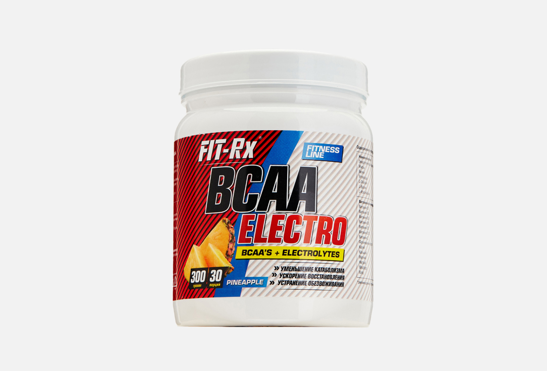 комплекс со вкусом ананаса fit rx bcaa electro 300 гр Комплекс со вкусом ананаса FIT- RX BCAA Electro 300 г