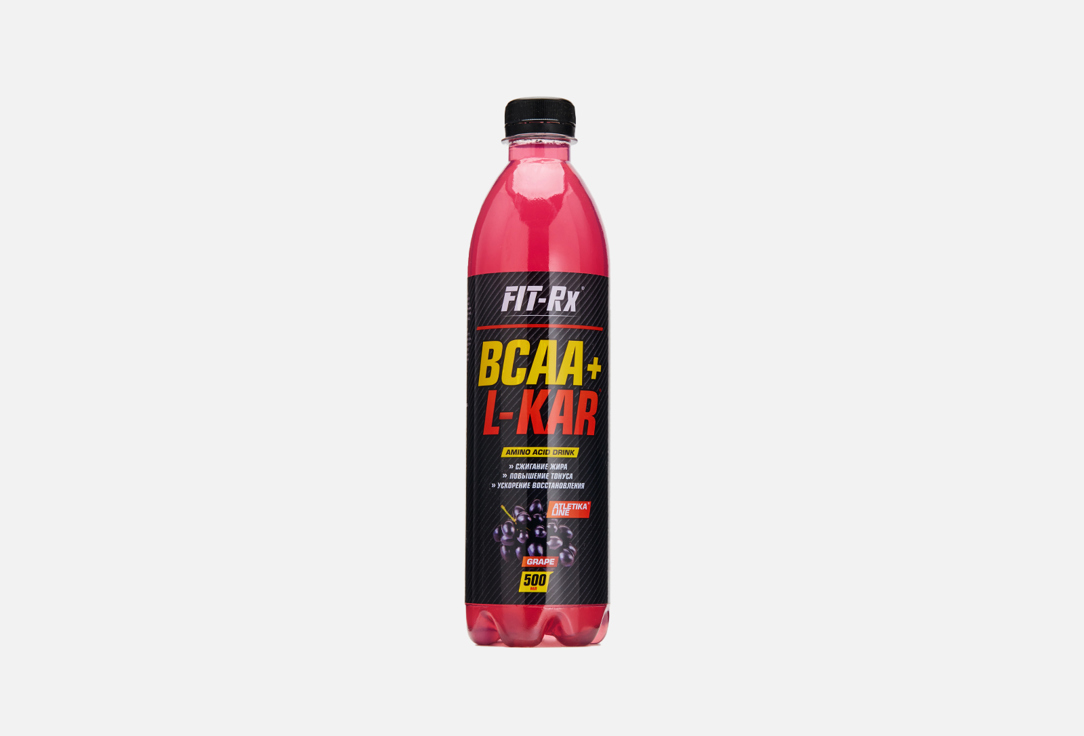 Аминокислотный напиток со вкусом винограда FIT- RX BCAA+L-KAR 500 мл бцаа л кар напиток яблоко клюква fit rx bcaa l kar 500 мл