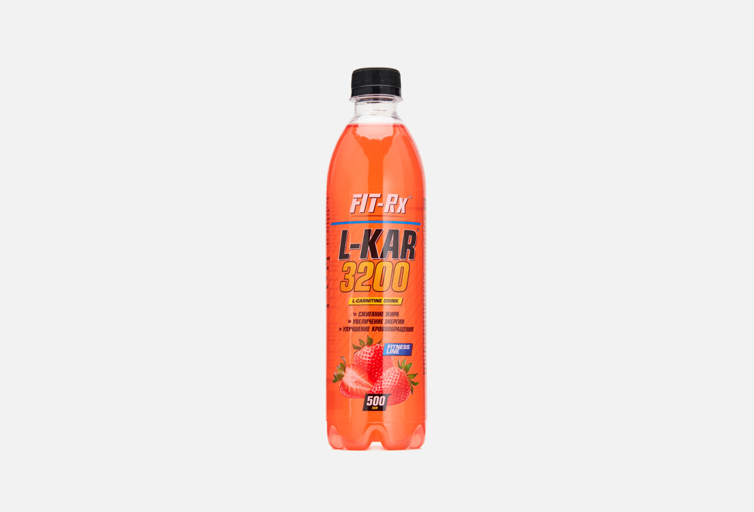 Напиток со вкусом клубники FIT- RX L-KAR 3200 500 мл напиток газированный fresh bar kiwi mix безалкогольный 480 мл