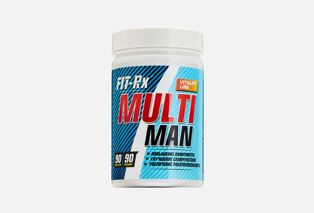 БАД для мужского здоровья FIT- RX Multi man магний, кальций, фосфор 90 шт радостин витаминно минеральный комплекс для кастрированных котов таблетки 90шт