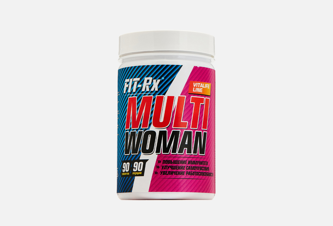 БАД для женского здоровья FIT- RX Multi woman фолиевая кислота, биотин,йод 90 шт бад для женского здоровья doppelherz менопауза форте фолиевая кислота кальций йод 30 шт