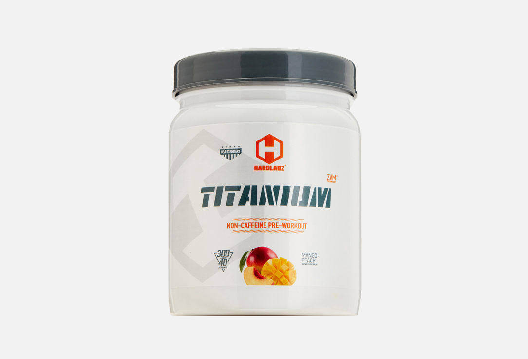 Предтренировочный продукт со вкусом манго-персик HARDLABZ Titanium  300 г