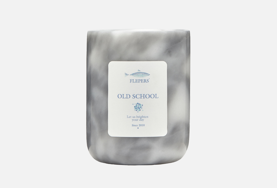 парфюмированная свеча в мраморном подсвечнике FLEPERS OLD SCHOOL  