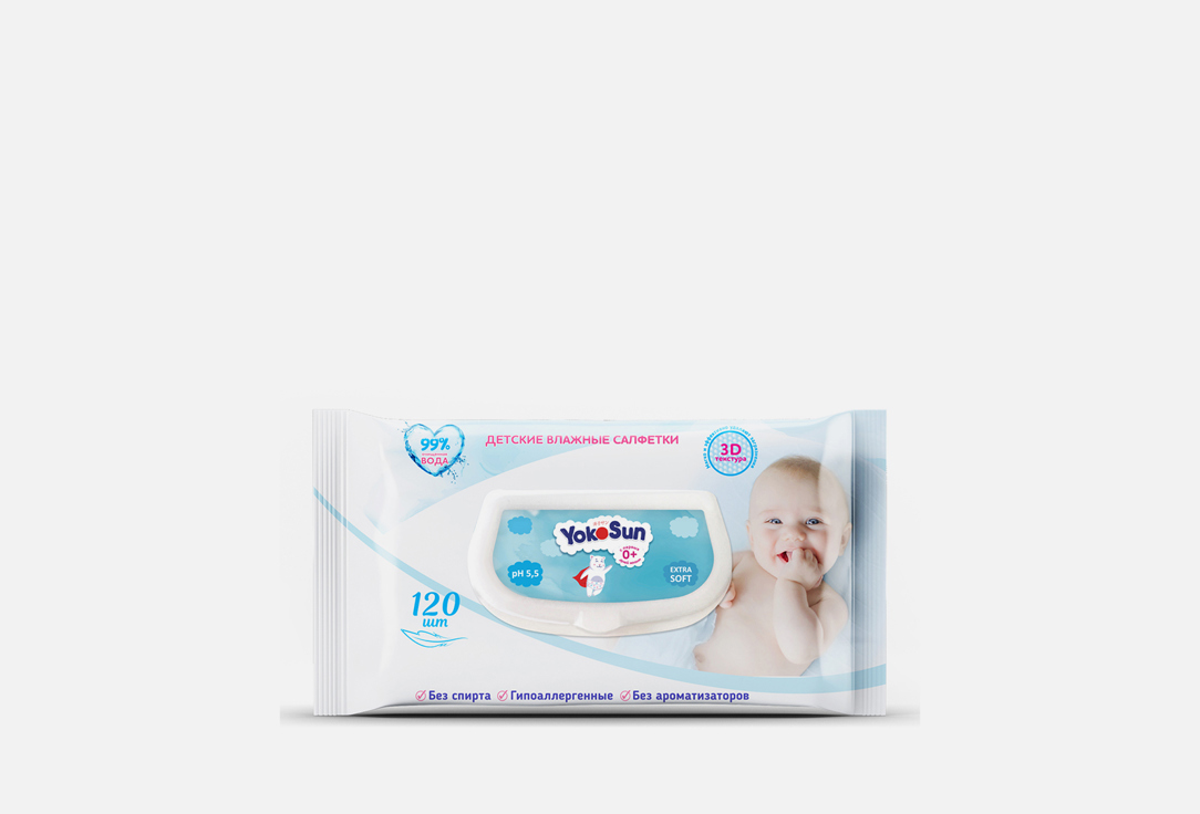Изображение товара Детские влажные салфетки YokoSun Baby Wet Wipes