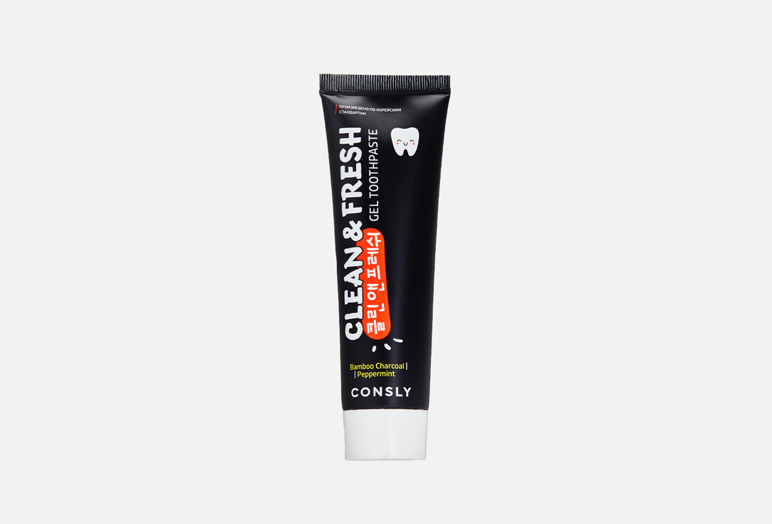 

Гелевая зубная паста с бамбуковым углем и перечной мятой CONSLY, Clean&Fresh Bamboo Charcoal & Peppermint Gel Toothpaste 105 г