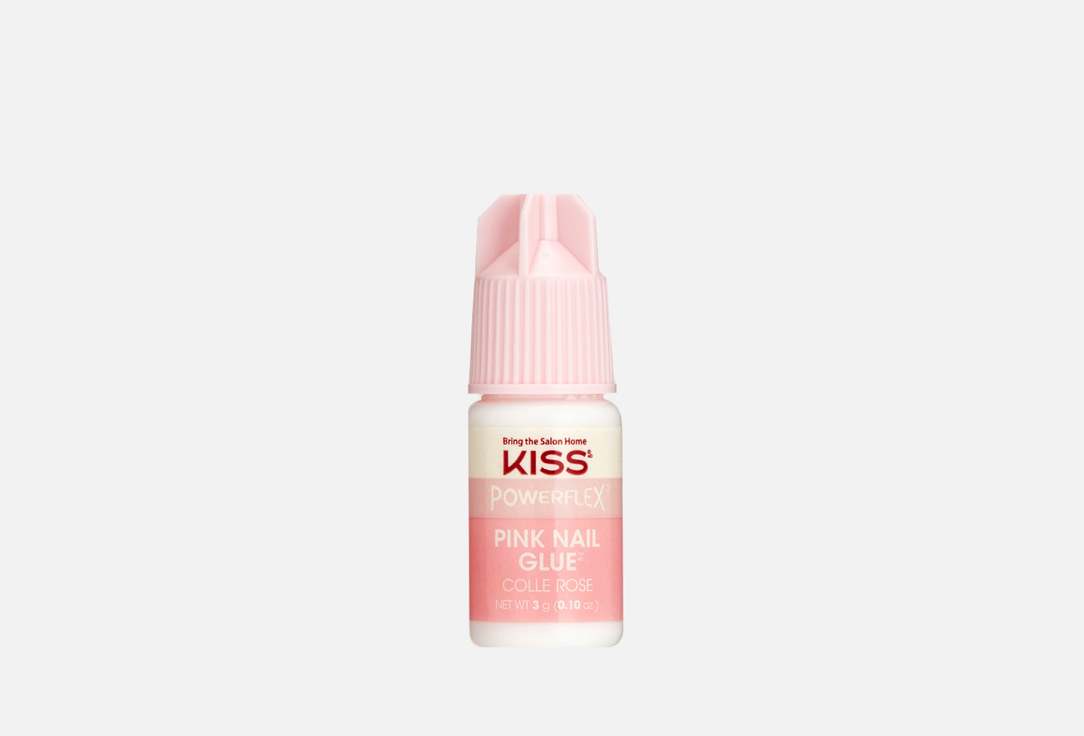 Клей для ногтей супер стойкий KISS NEW YORK PROFESSIONAL Pink 1 шт клей крептон супер гель 3гр