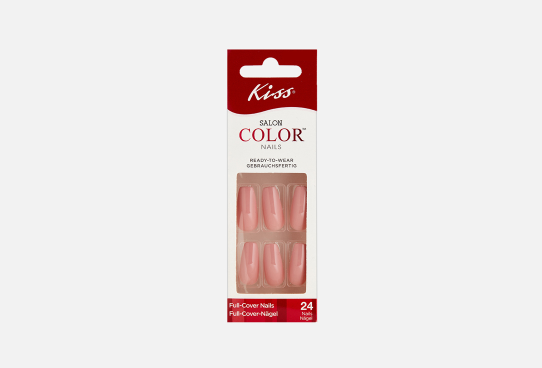 Набор накладных ногтей без клея средней длины KISS NEW YORK Professional Caramel 