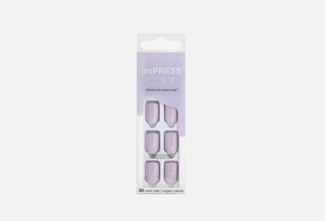 Накладные ногти KISS NEW YORK Professional Impress Manicure Monochrome Pale purple 