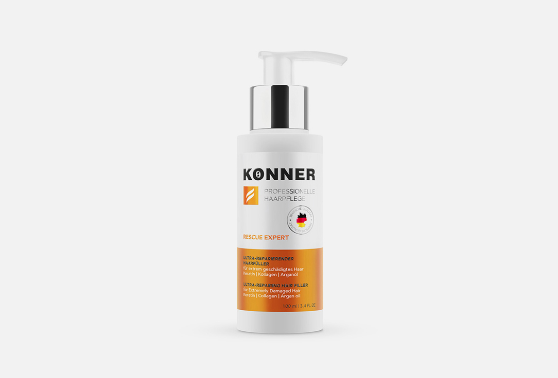 Масло-филлер для волос ультра-восстанавливающее KONNER RESCUE EXPERT 100 мл biokap масло для поврежденных волос восстанавливающее структуру 125 мл