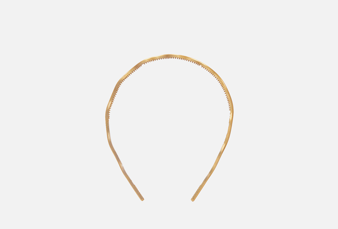 Изображение товара Ободок для волос RINOVA золотистый стильный и гибкий