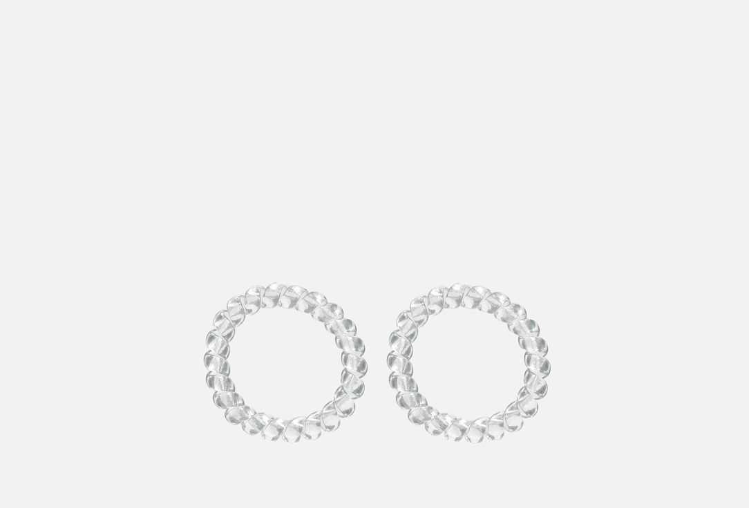 Изображение товара Резинки для волос RINOVA прозрачные спиральки комплект 2 шт