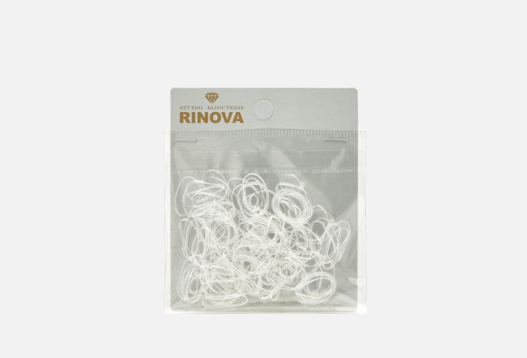 Набор силиконовых резинок, 100 шт. RINOVA Прозрачный 100 шт цена и фото