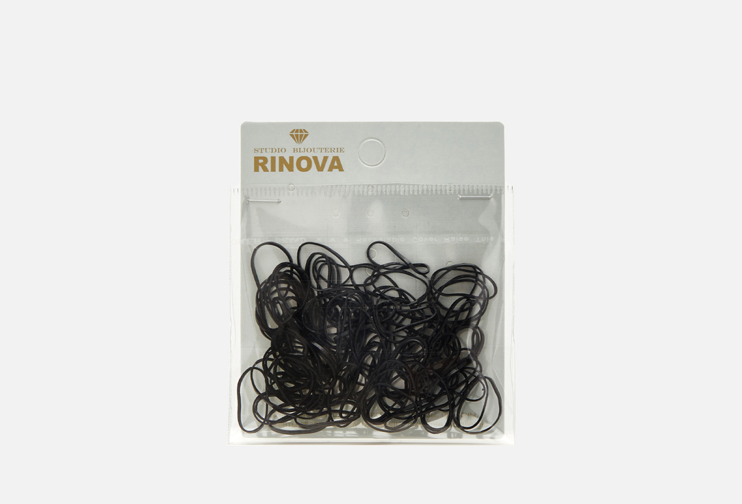цена Набор силиконовых резинок RINOVA Черный 100 шт