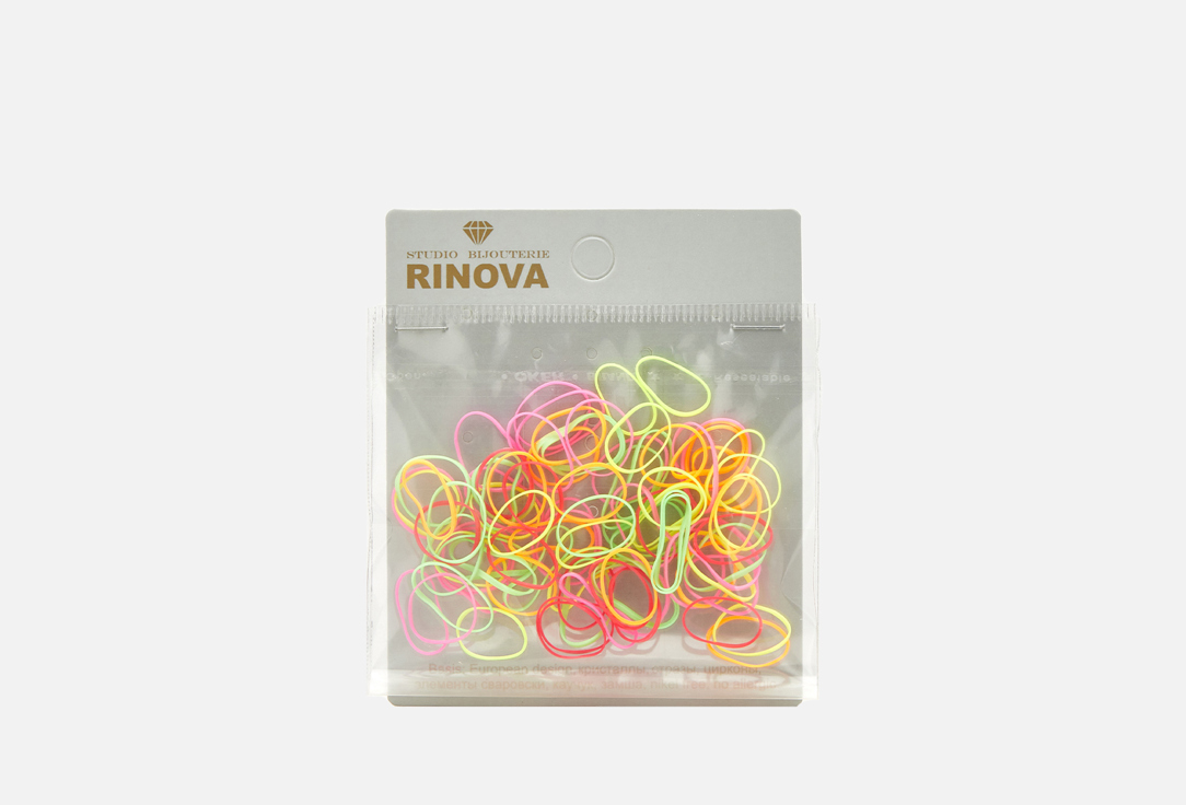 Набор силиконовых резинок, 100 шт. RINOVA Разноцветный 100 шт цена и фото