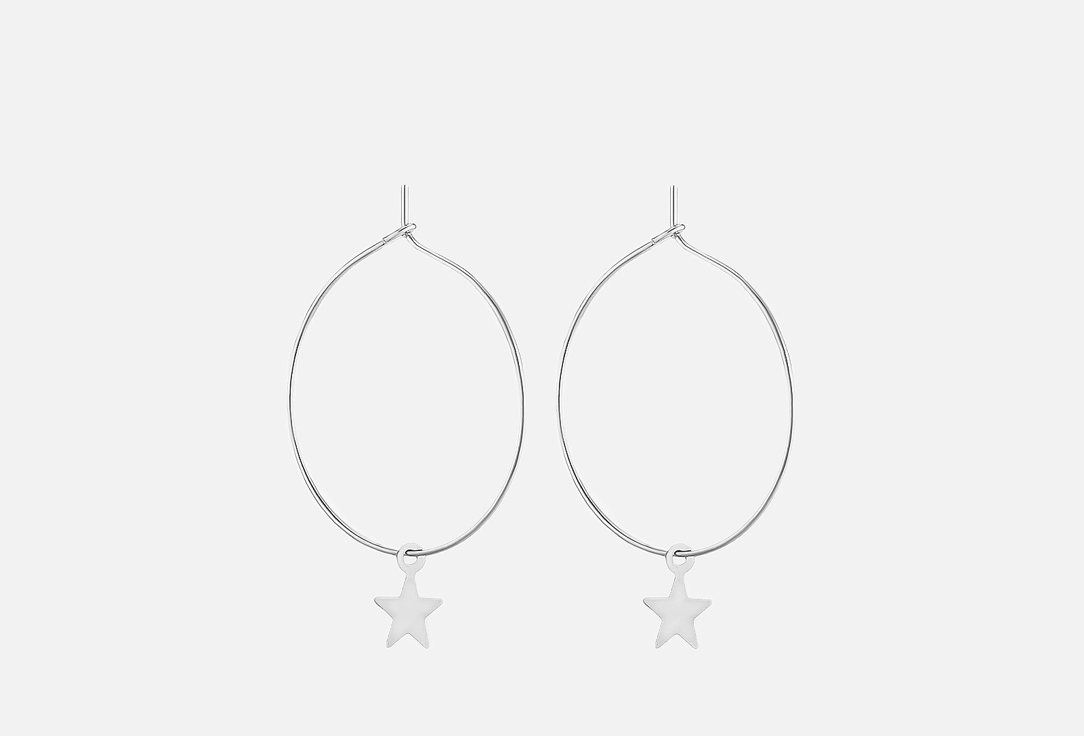 

Серьги-кольца RINOVA, Звезда 2 шт