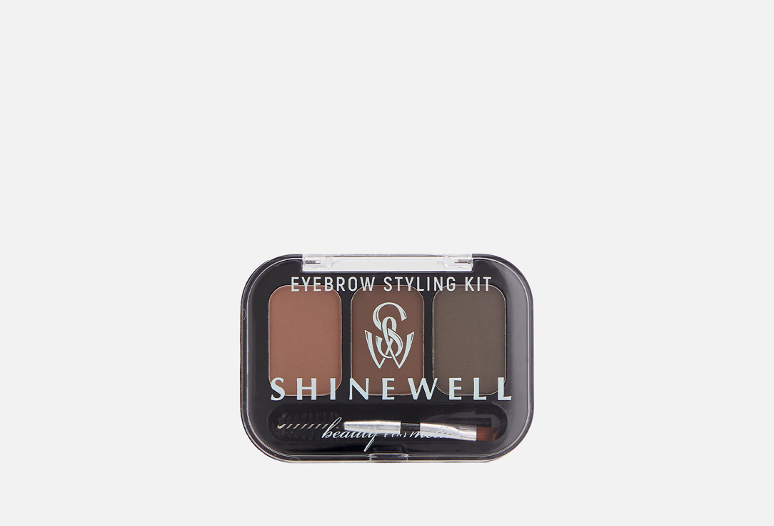 Набор для моделирования бровей SHINEWELL Eyebrow styling kit 5.36 г тени для бровей shinewell набор для моделирования бровей с хайлайтером