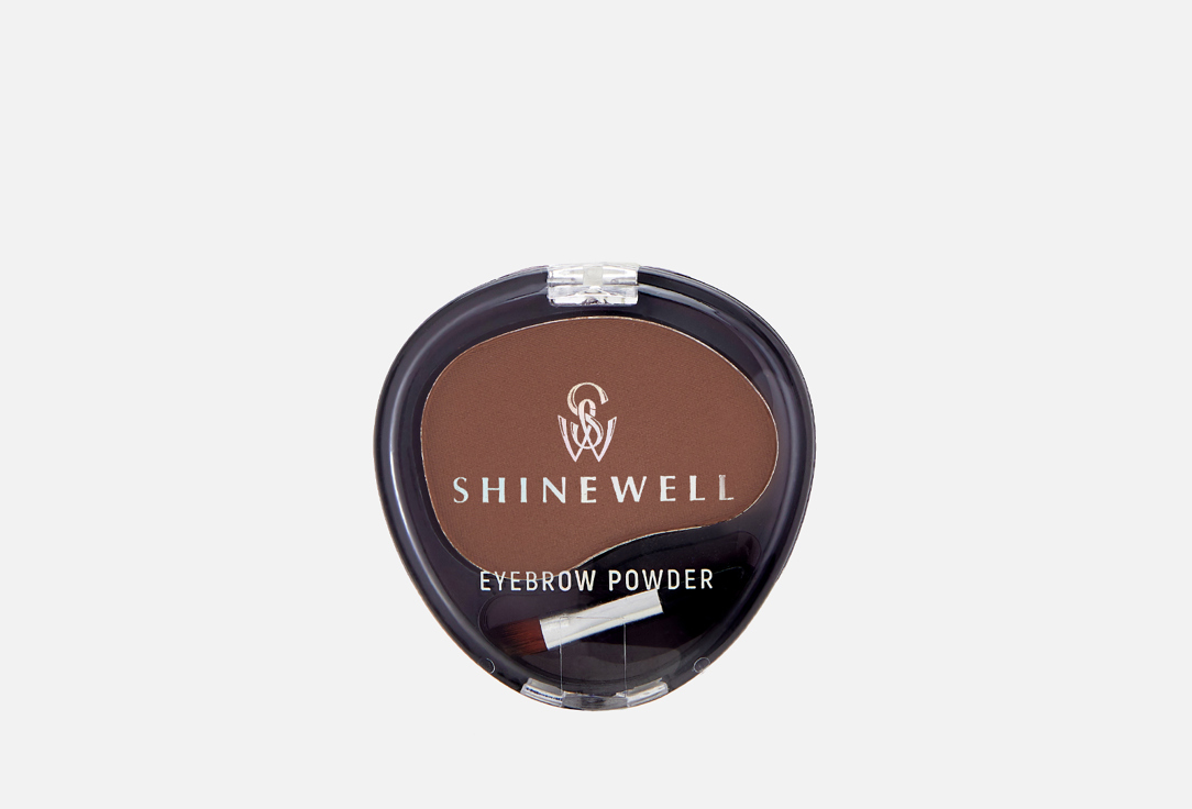 Тени для бровей одинарные SHINEWELL Eyebrow powder 4.2 г тени для бровей shinewell набор для моделирования бровей с хайлайтером