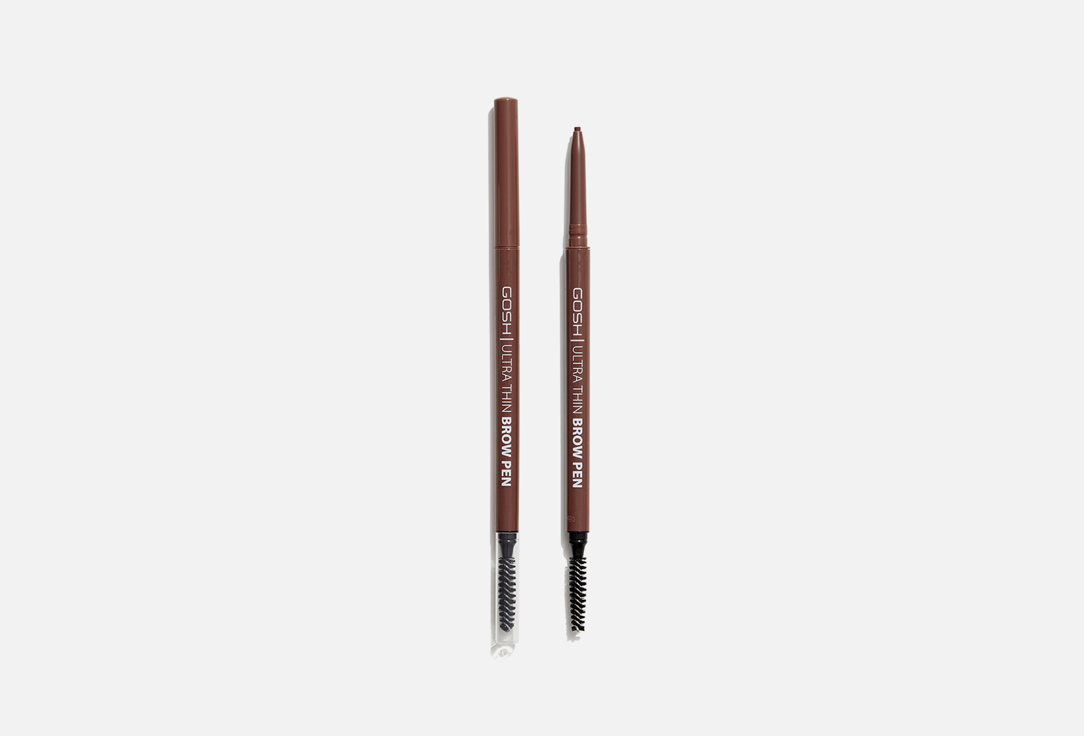 плоский карандаш для бровей soda flat brow liner wowbrow 001 0 16г Карандаш для бровей GOSH Ultra Thin Brow Pen 0.09 г