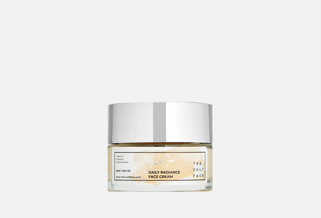Крем для сияния лица с витаминами С и Е THE CULTFACE Vitamins C and E, Squalane, Green Tea, Liqorice Root and Oregano extracts 50 мл