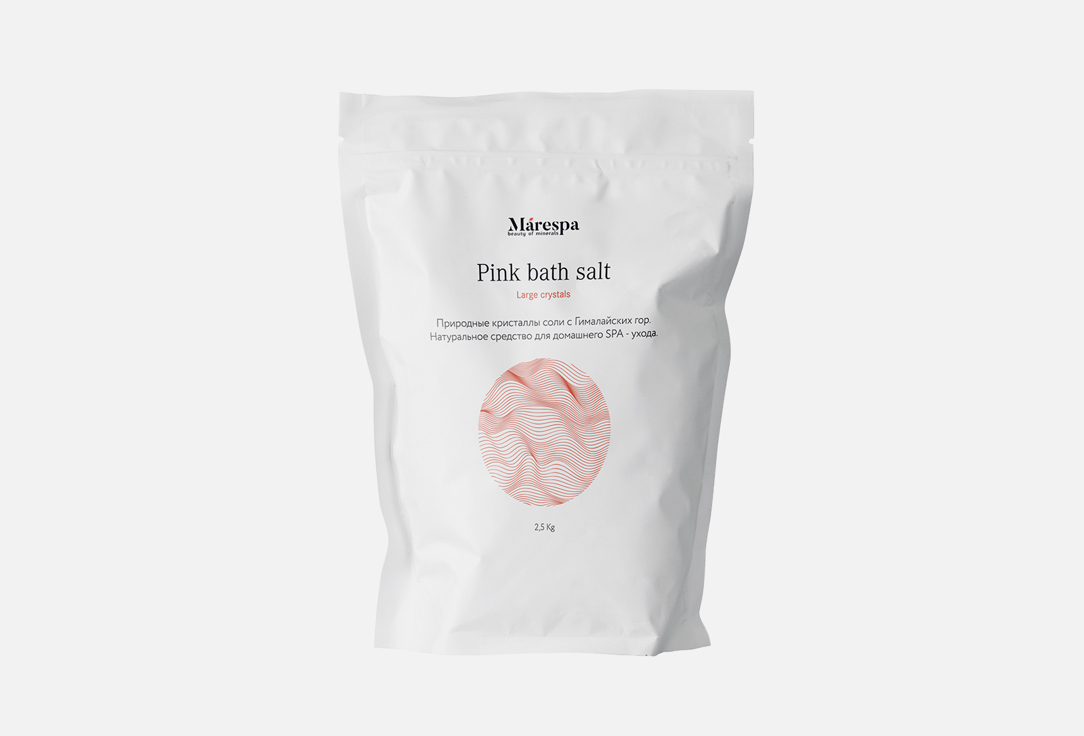 Изображение товара Розовая гималайская соль для ванны, помол крупный Marespa Pink Himalayan bath salt, ground large