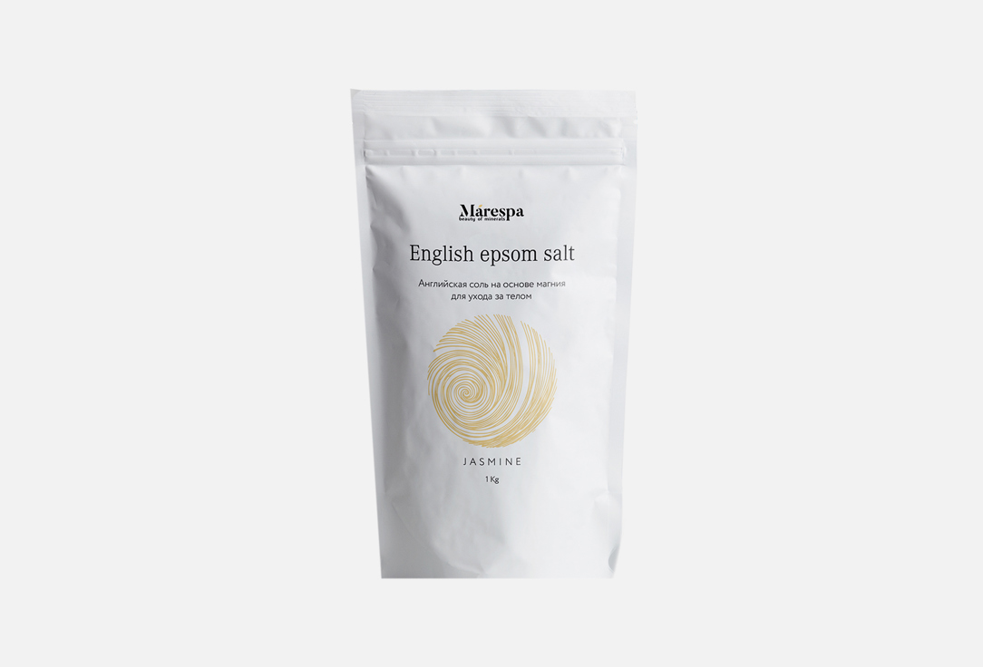 Английская соль для ванн c эфирным маслом жасмина и ванили MARESPA Jasmine and vanilla 1000 г