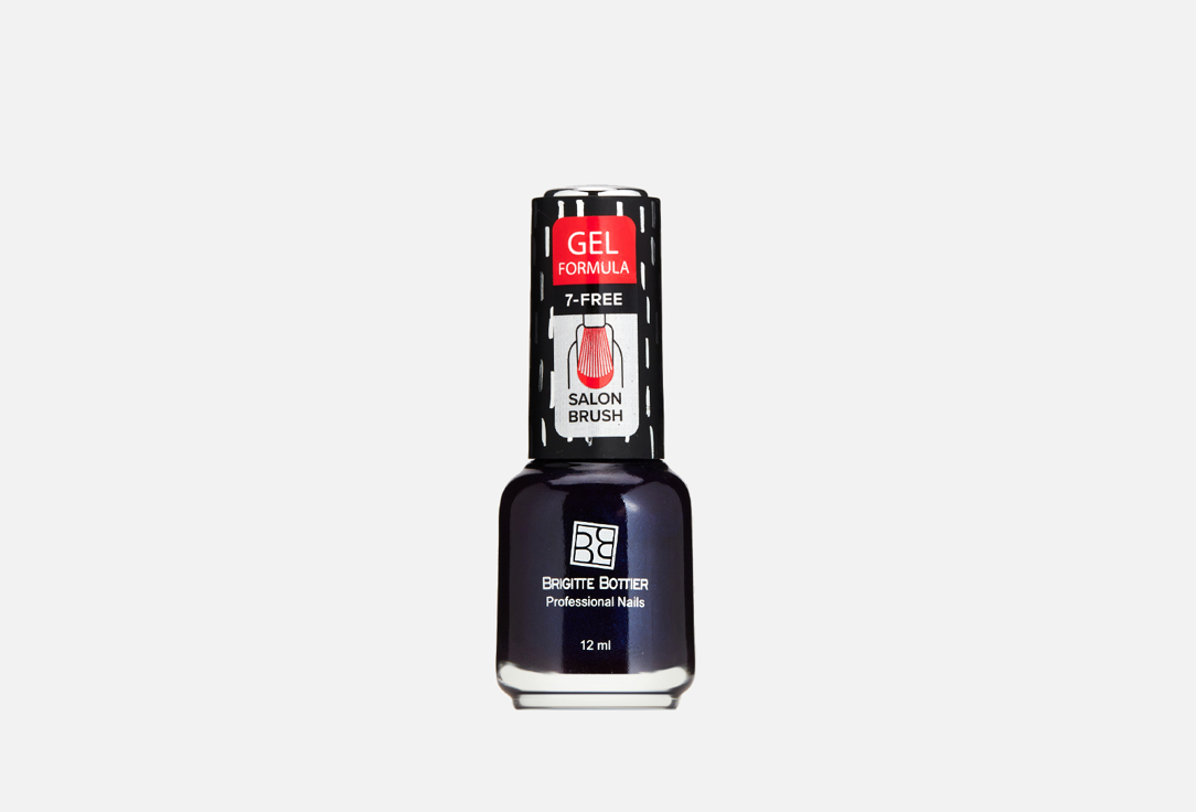 Лак для ногтей Brigitte Bottier GEL FORMULA  37 гаЛактика (черно-синий) 