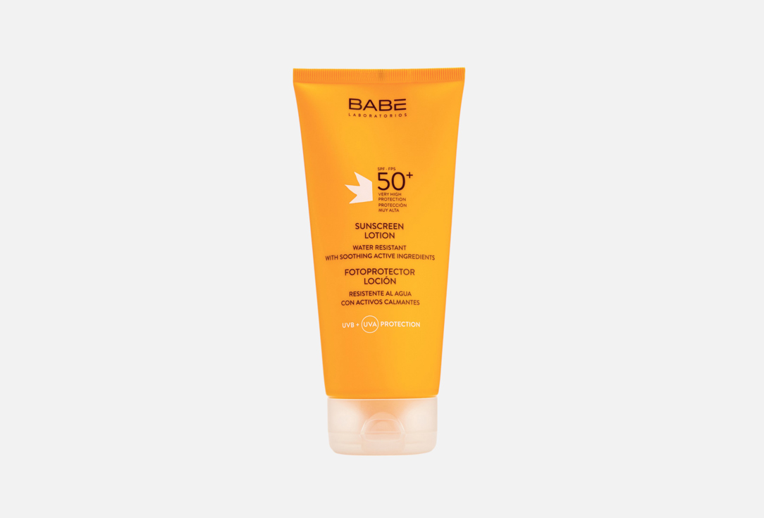 Изображение товара солнцезащитный лосьон для тела SPF 50+ Laboratorios Babe very water resistant