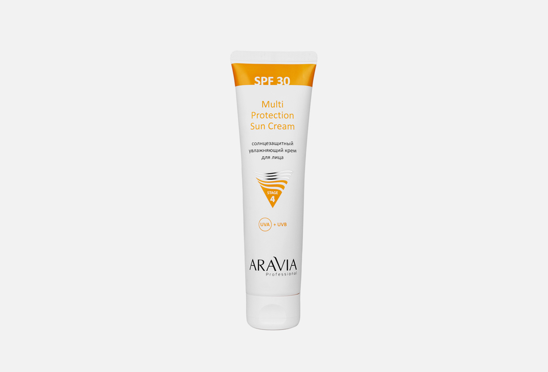 Солнцезащитный увлажняющий крем для лица SPF 30 ARAVIA Professional Multi Protection Sun Cream  