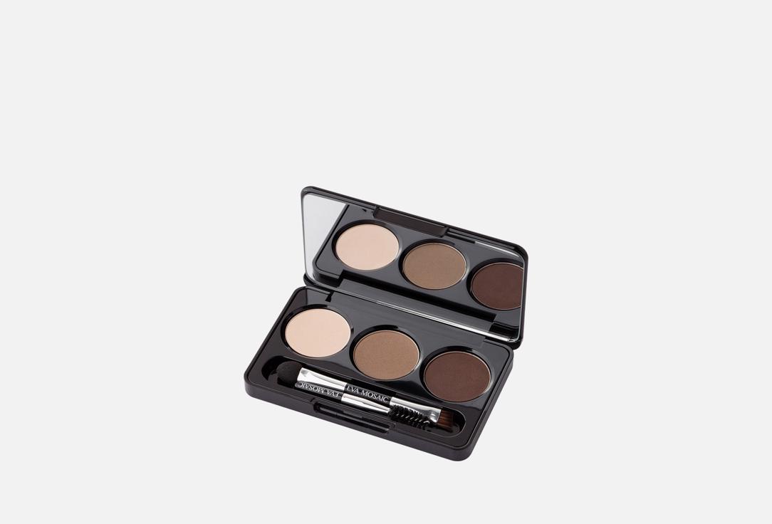Тени для глаз и бровей EVA MOSAIC Ideal eyebrow palette 5 г