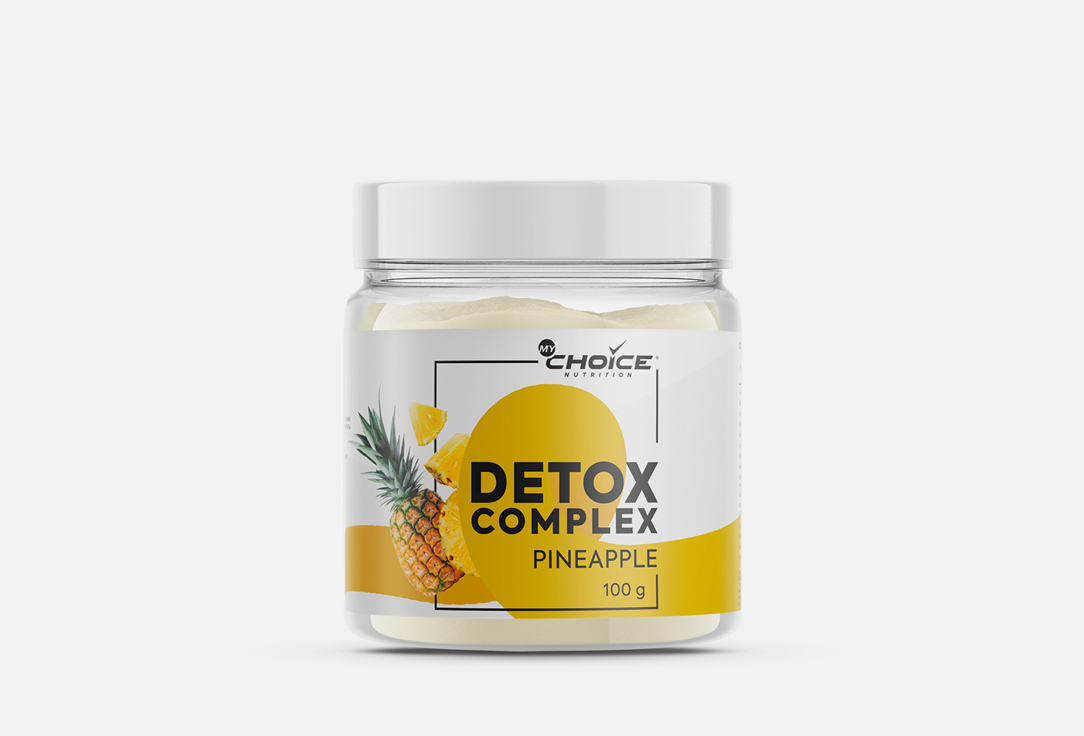 Напиток растворимый со вкусом ананаса MYCHOICE NUTRITION Detox complex 100 г