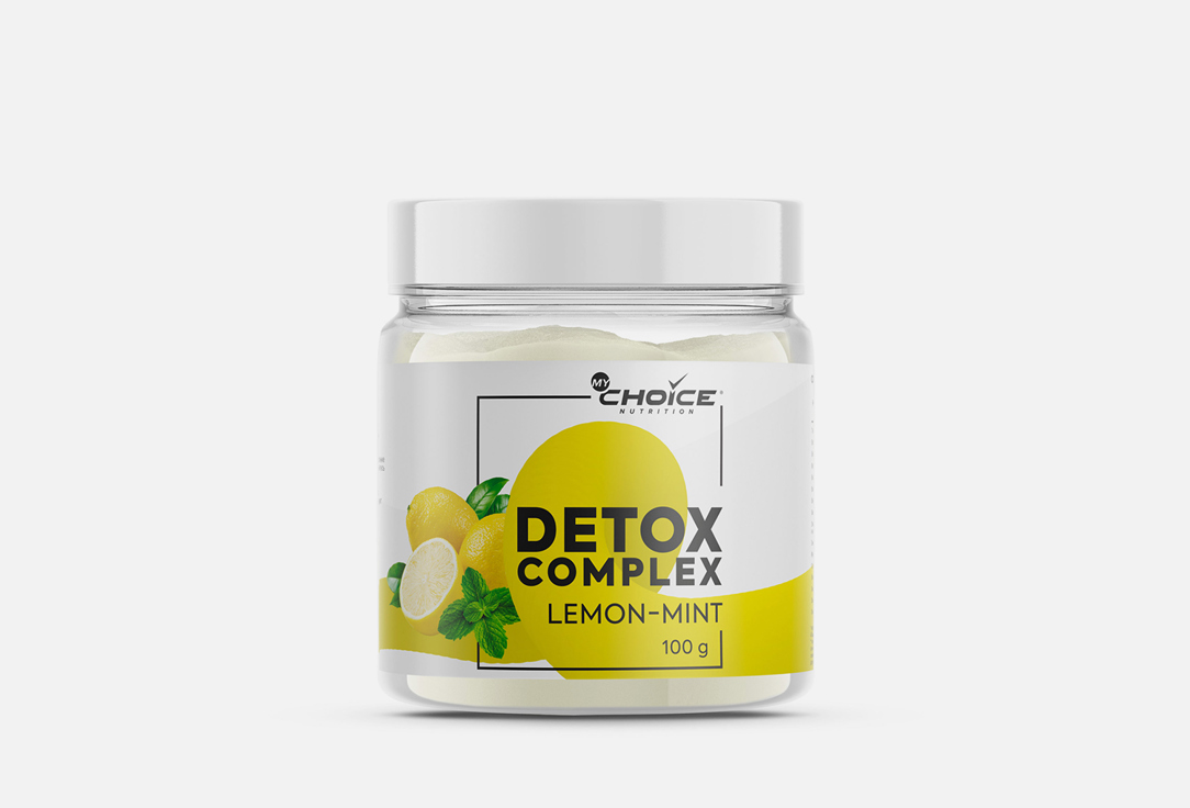 Напиток растворимый со вкусом лимона MYCHOICE NUTRITION Detox complex 100 г напиток изоминерал athletic nutrition лимон лайм 0 5 л