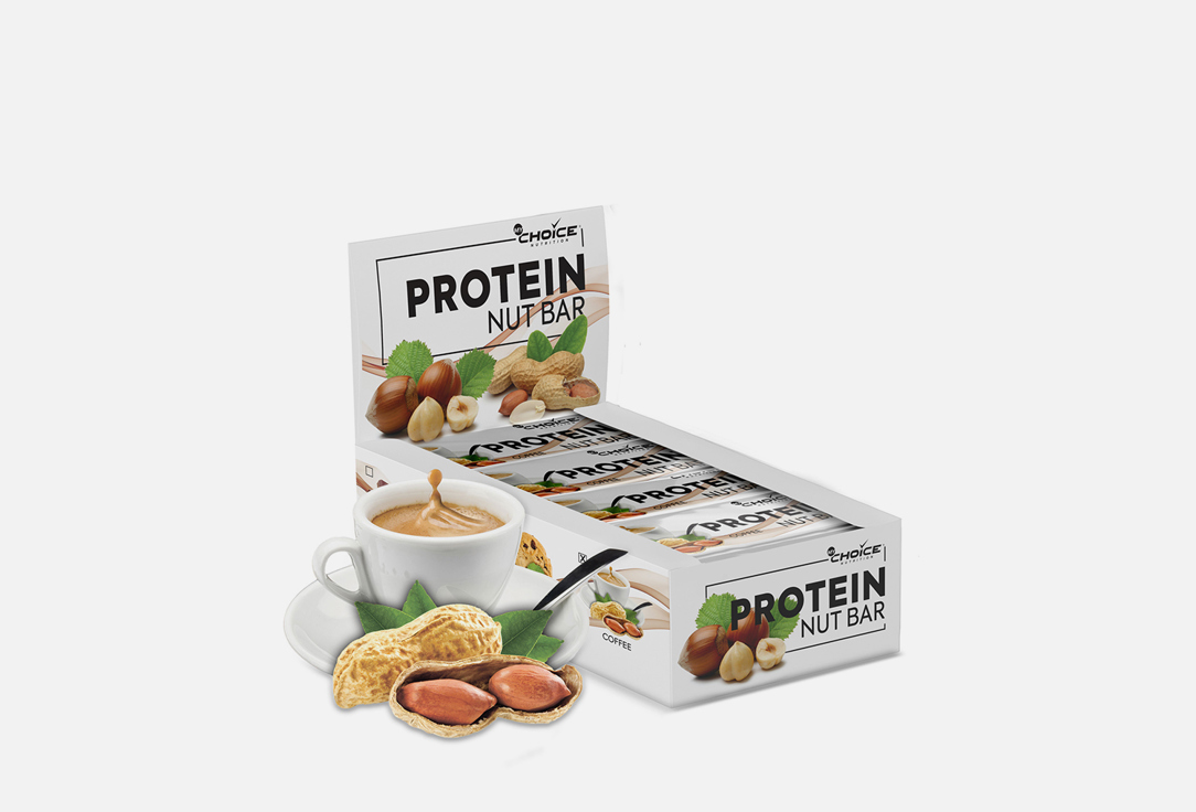 цена Протеиновые батончики со вкусом Кофе 20 шт х 40гр MYCHOICE NUTRITION Protein nut bar 20 шт